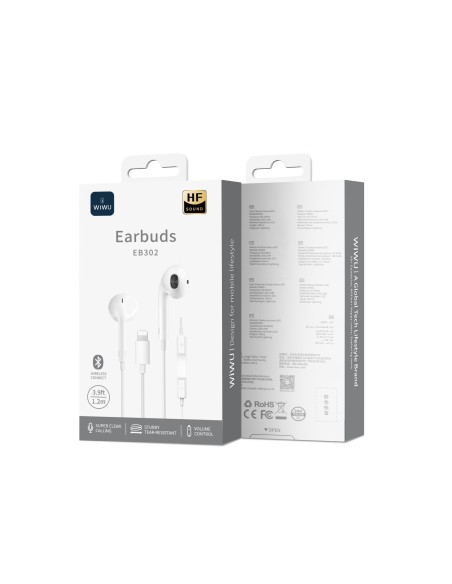 Auriculares Lightning con Conexión Bluetooth y Micrófono | WiWU