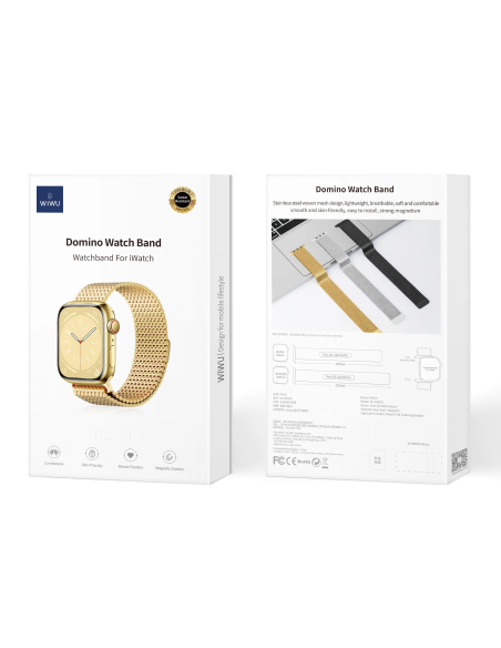 38/40/41mm Correa Metálica Dorado Apple Watch