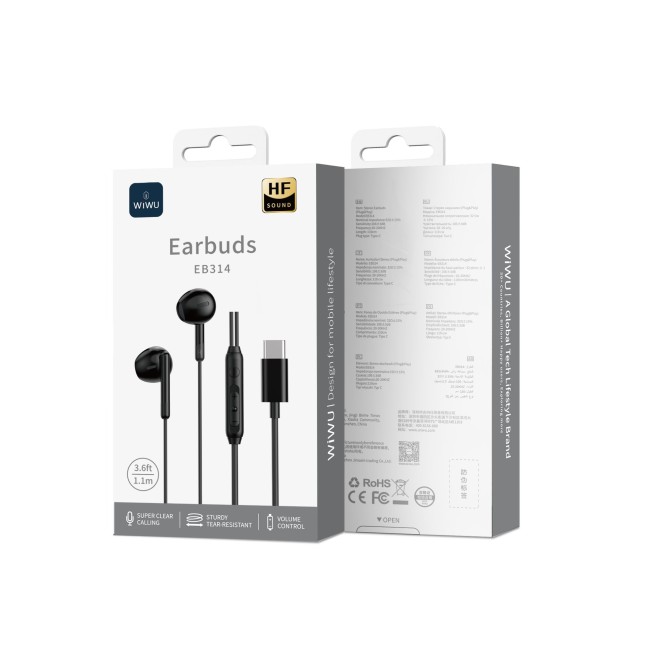 Auriculares con Cable USB-C Negro