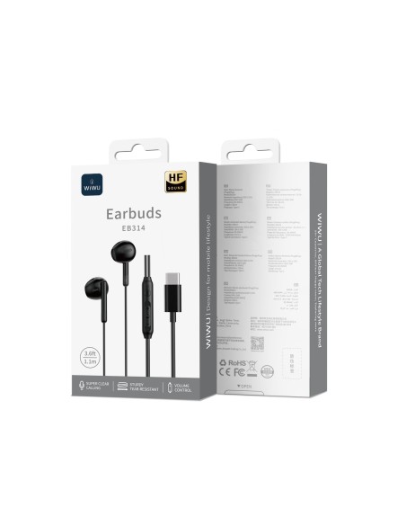 Auriculares con Cable USB-C Negro