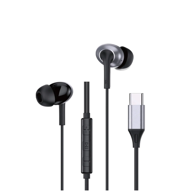 Auriculares Estéreos con Cable USB-C (Negro)