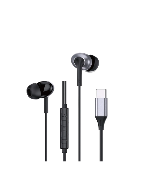 Auriculares Estéreos con Cable USB-C (Negro)