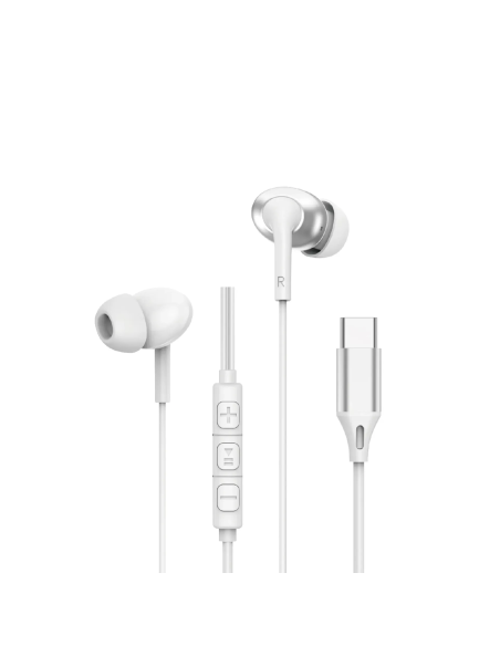 Auriculares Estéreos con Cable USB-C (Blanco)