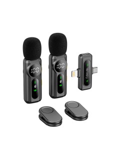 Micrófonos Inalámbrico Doble con Tipo-C y Lightning 2