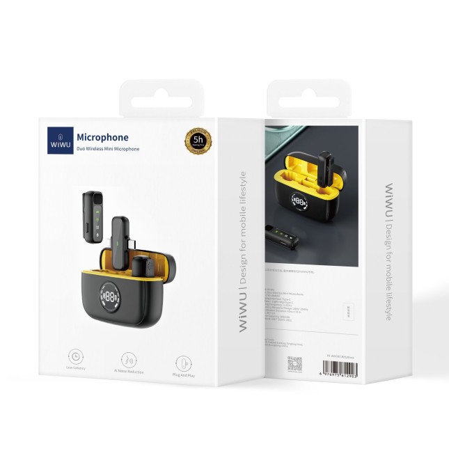 Mini Wireless Microphone – Lightning + USB-C