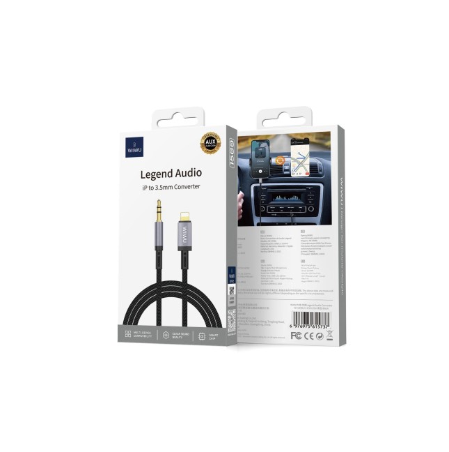 Cable de audio Jack 3,5 mm a Lightning Legend (1,5 m)