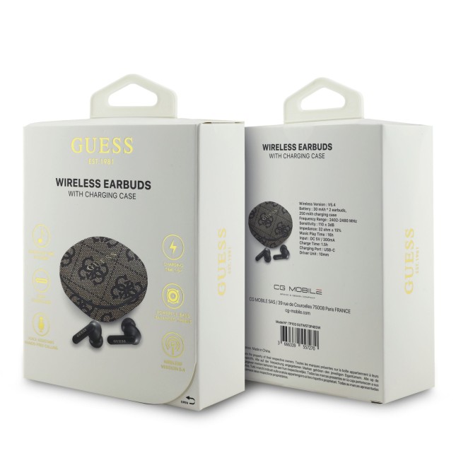 Auriculares TWS Guess Polipiel Marrón | WiWU Mayorista B2B Oficial