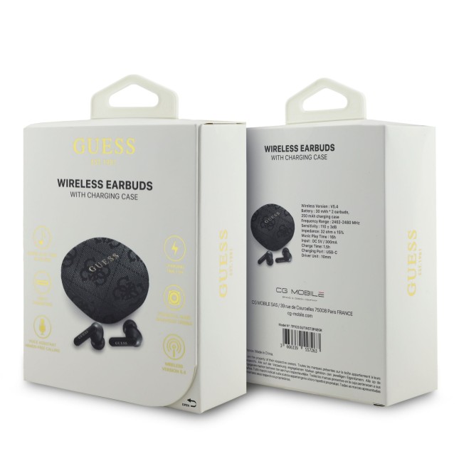 Auriculares TWS Guess Polipiel Negro | WiWU Mayorista B2B Oficial