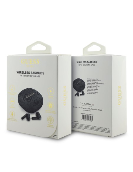 Auriculares TWS Guess Polipiel Negro | WiWU Mayorista B2B Oficial