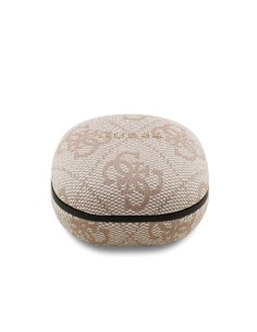 GUESS TWS ENC PU 4G Classic Metal Logo (Pink) 2