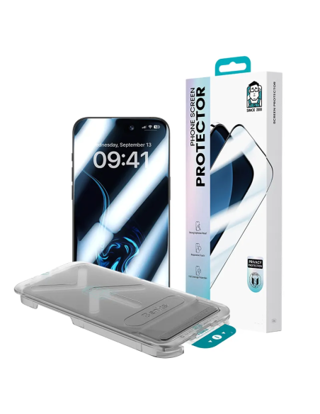 Benks Ultra Shield Protector Pantalla con privacidad iPhone 17/16 Pro Negro
