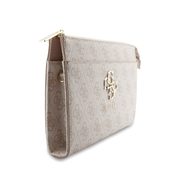 Bolso de mano GUESS con logotipo 4G, muñequera y correa larga ajustable (Rosa)