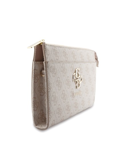 GUESS Handbag with 4G Logo, Wrist Strap and Adjustable Long Strap (Pink)