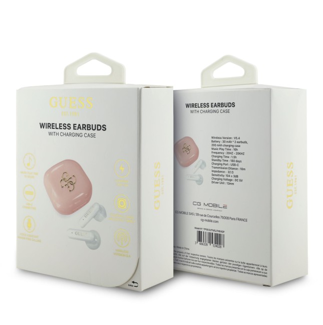 Auriculares TWS Guess 4G Rosa | WiWU Mayorista B2B Oficial