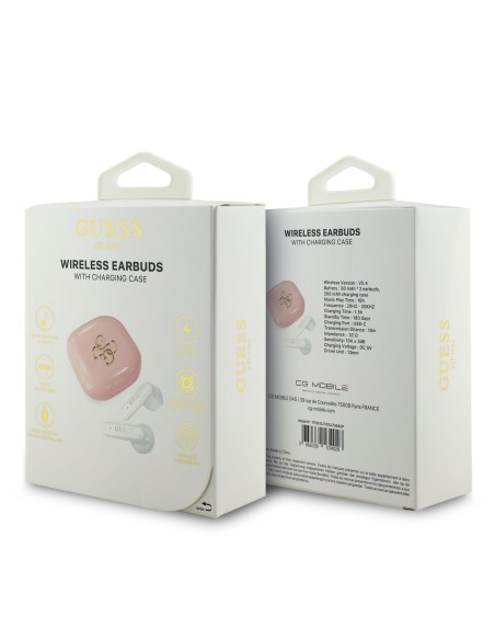 Auriculares TWS Guess 4G Rosa | WiWU Mayorista B2B Oficial