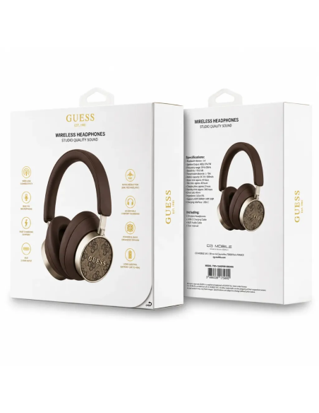 Cascos Diadema Guess Polipiel Marrón | WiWU Mayorista B2B