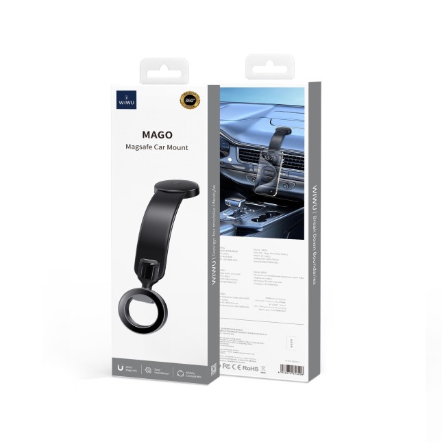 MagSafe Car Mount Black Wizard Series
