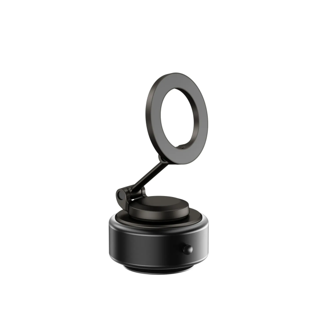 Soporte Magnético Plegable con Ventosa Negro