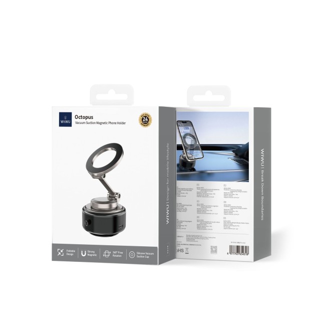 Octopus Magnetic Car Mount with Vacuum Suction Cup