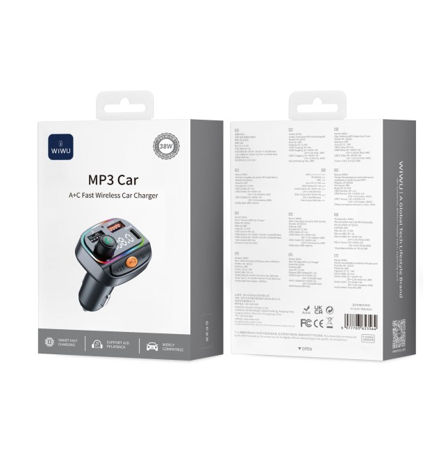 Reproductor MP3 con Bluetooth para Coche