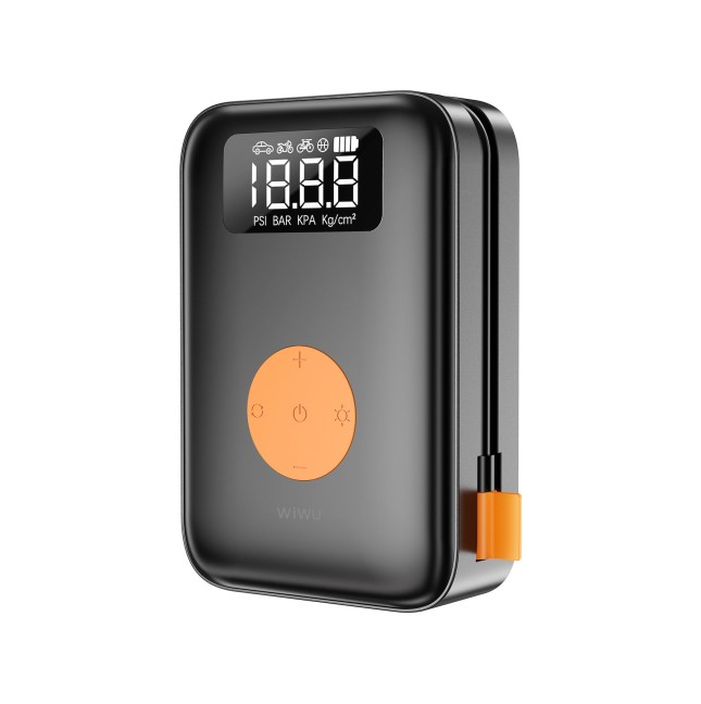Black Portable Tire Inflator