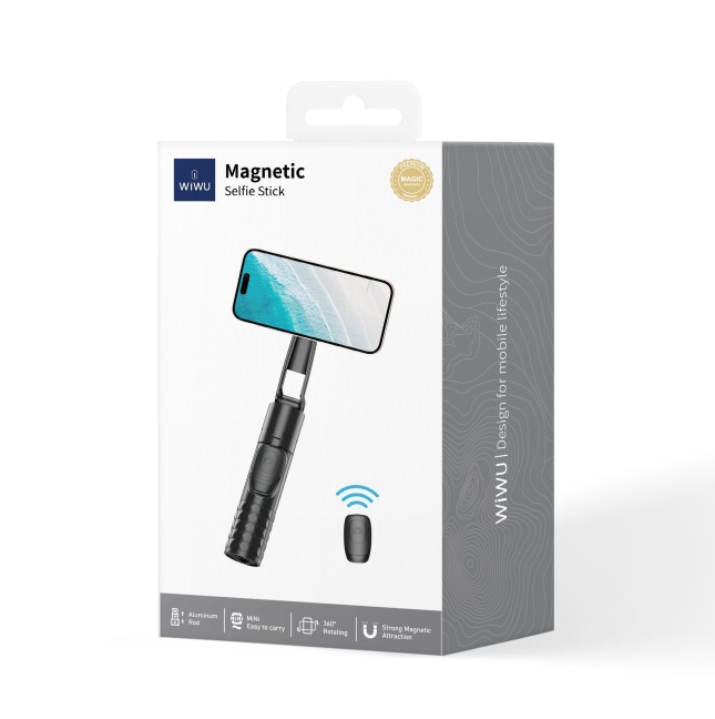 Black Magnetic Selfie Stick