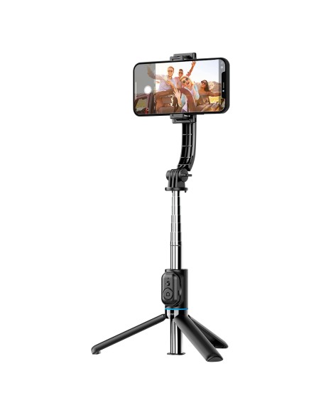 Selfie Stick with Detachable Tripod Black