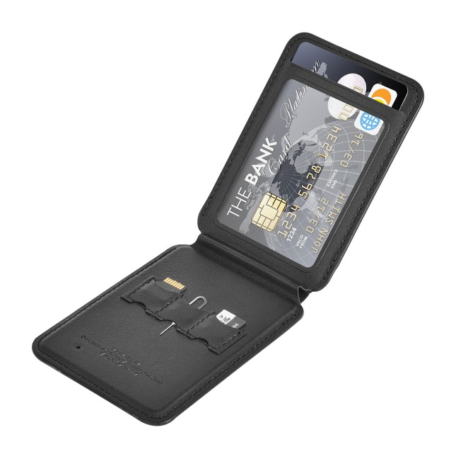 FM Black Magnetic Wallet