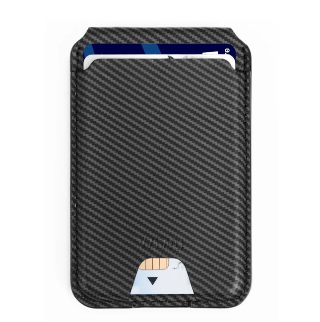 Tarjetero Magnético Kevlar Negro