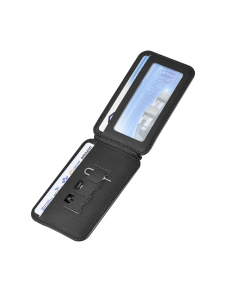 Tarjetero Magnético Kevlar Negro