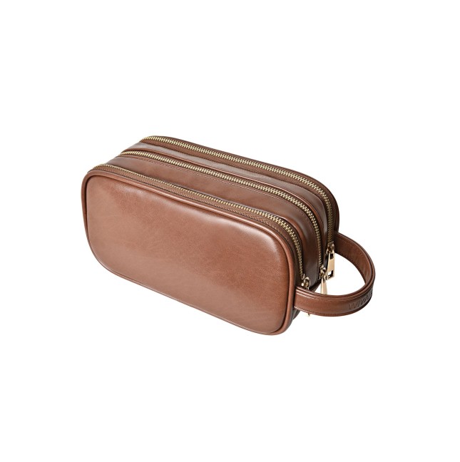 Salem Lux Travel Pouch Brown