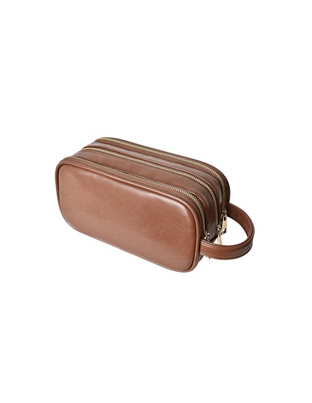 Salem Lux Travel Pouch Brown