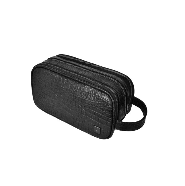 NECESER SALEM LUX NEGRO CON PATRÓN DE COCODRILO
