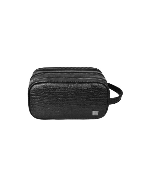 NECESER SALEM LUX NEGRO CON PATRÓN DE COCODRILO