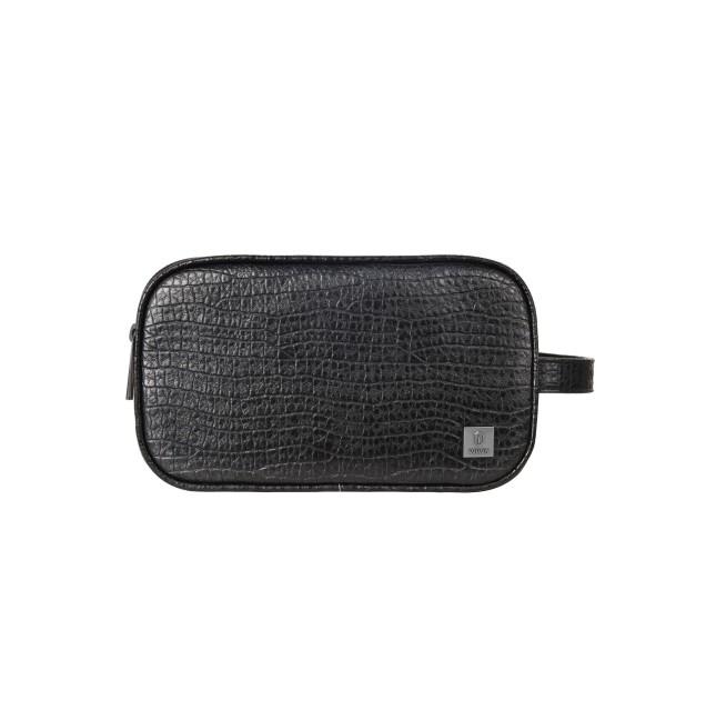 NECESER SALEM LUX NEGRO CON PATRÓN DE COCODRILO