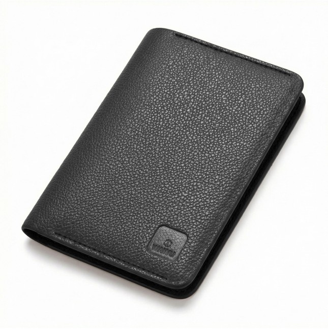 Portapasaporte con tarjetero Master (Negro)