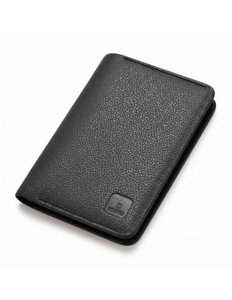Portapasaporte con tarjetero Master (Negro)