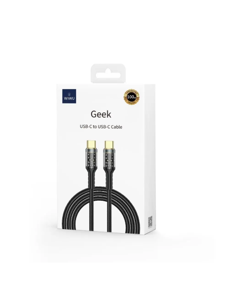 Cable USB-C a USB-C 100 W Trenzado Geek (120 cm)
