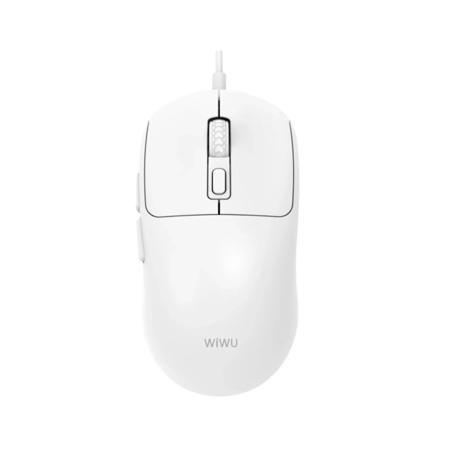 Ratón con Cable Blanco
