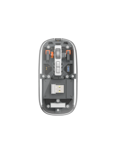 Wireless Mouse Magnetic Crystal Dual Bluetooth + 2.4G 3 Modes WM105 Gray