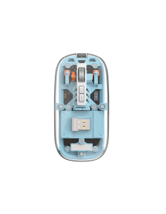 Ratón Magnético Crystal Dual Bluetooth, Azul