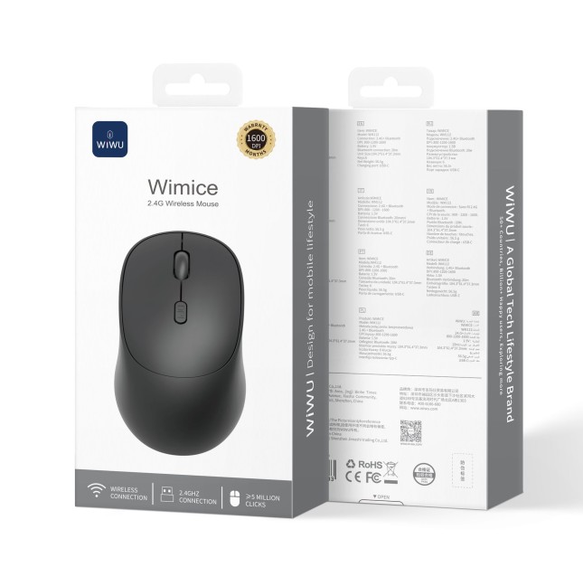Ratón Inalámbrico 2.4G Negro