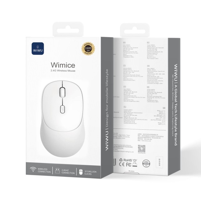 Ratón Inalámbrico 2.4G Blanco
