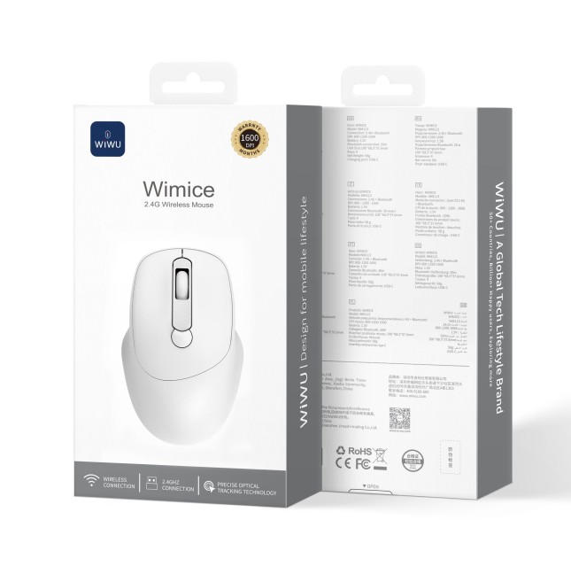 Ratón Inalámbrico 2.4G Blanco