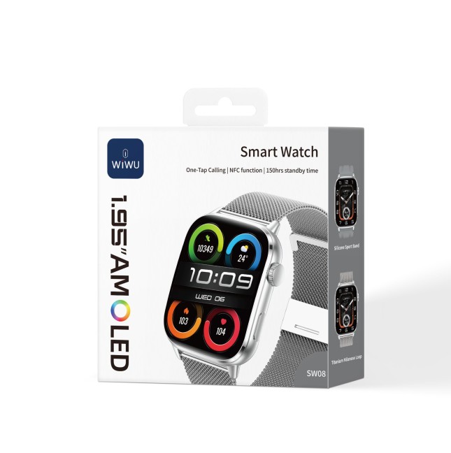 Reloj Inteligente SW08 Plata