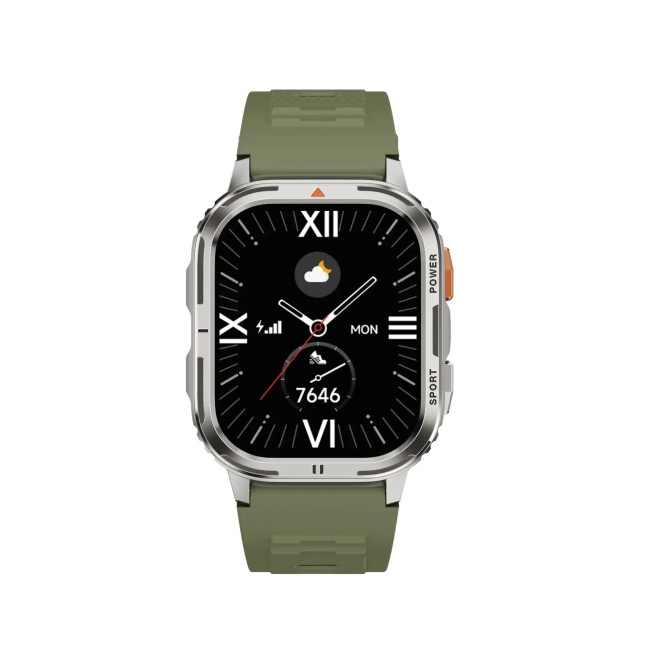 Reloj Inteligente SW05 Titanio+Verde Caqui