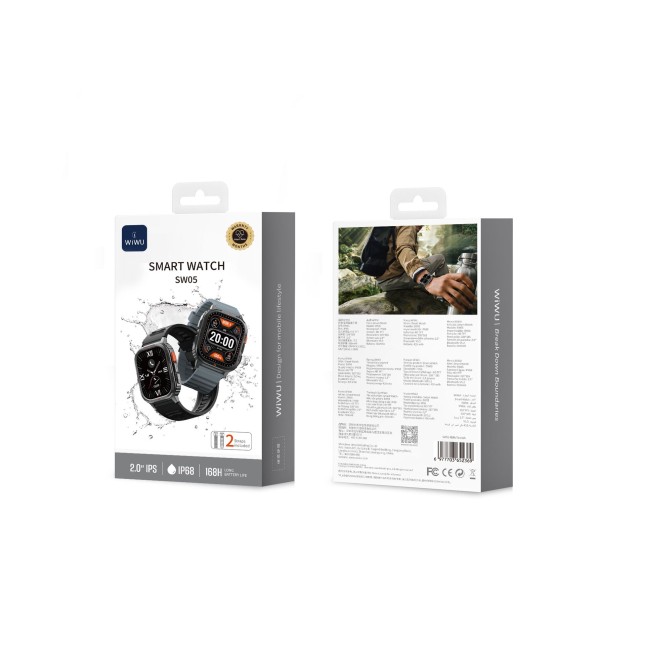 Reloj Inteligente SW05 Titanio+Negro