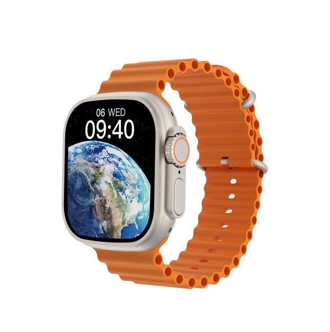 Reloj Inteligente SW01 Ultra Lite Plata + Naranja