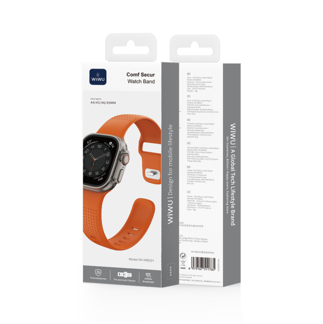Watch Strap 44/45/46/49mm Comf Secur (Orange)