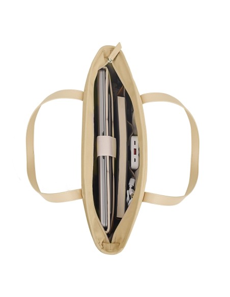 Maletín Ora Tote de 14" de color beige